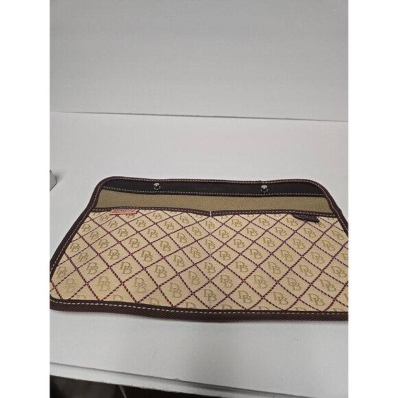 Dooney & Bourke Vintage Tassel Tote Purse Shoulder Bag Canvas Signature Logo 30 - Picture 9 of 15